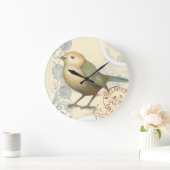 Geel en groen op  achtergrond grote klok (Huis)