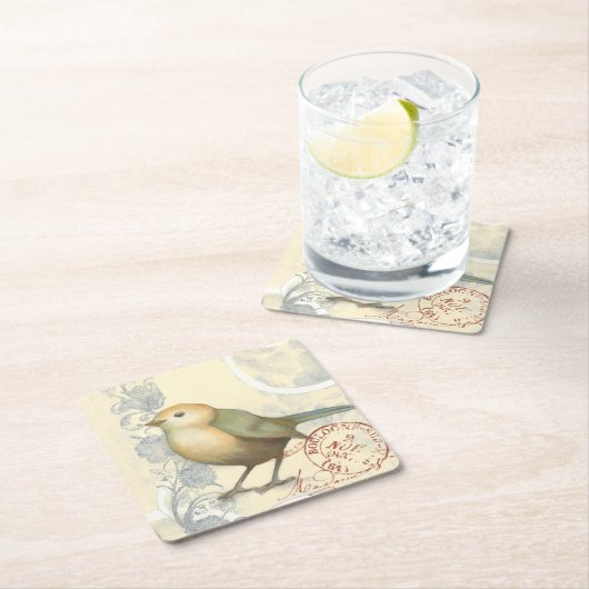 Geel en groen op  achtergrond kartonnen onderzetters (Insitu)