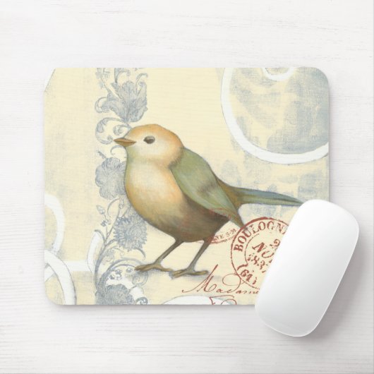 Geel en groen op  achtergrond muismat (Met muis)