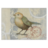 Geel en groen op  achtergrond snijplank (Voorkant)