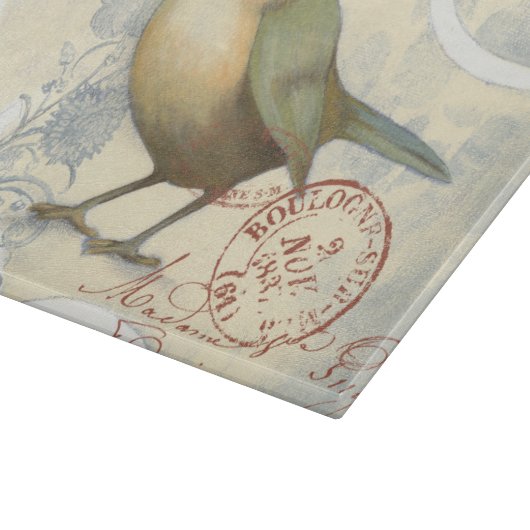 Geel en groen op  achtergrond snijplank (Hoek)