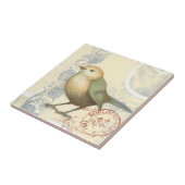 Geel en groen op achtergrond tegeltje (Zijkant)