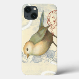 Geel en groen op Vintage achtergrond Case-Mate iPhone Case