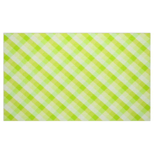 Geel en groen patroon stof (Fat Quarter)