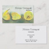 Geel en groen peren Professional Visitekaartje (Voorkant / Achterkant)