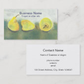 Geel en groen peren Professional Visitekaartje (Voorkant / Achterkant)