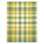 Geel en Groen Plaid Patroon Achtergrond Tafelkleed (Voorkant)