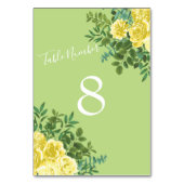 Geel en groen Roos Vintage Wedding Kaart (Voorkant)