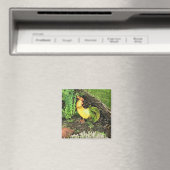 Geel en groen rooster magneet (Insitu (Vaatwasser))