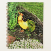 Geel en groen rooster planner (Voorkant)