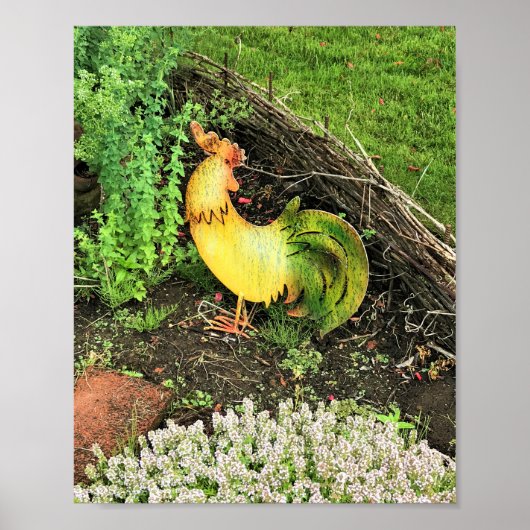 Geel en groen rooster poster (Voorkant)
