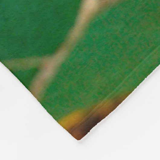 Geel en groen Spaans mozaïek Fleece Deken (Hoek)