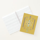 Geel en groen stamdesign notitieboek (Binnen)