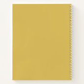 Geel en groen stamdesign notitieboek (Achterkant)