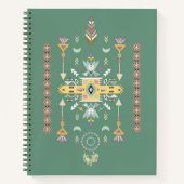 Geel en groen stammodel notitieboek (Voorkant)