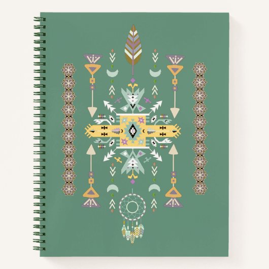 Geel en groen stammodel notitieboek (Voorkant)