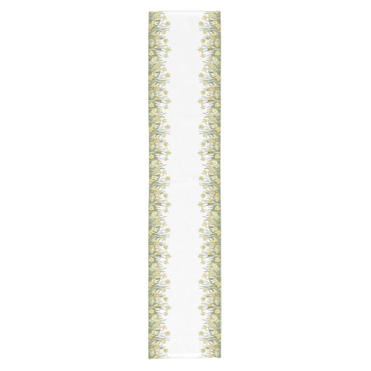 Geel- en groen-tafelblad korte tafelloper (Voorkant)