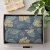 Geel en groen tropisch blad tissuepapier (Geschenk)