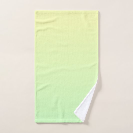 Geel en groen verloop bad handdoek (Handdoek)