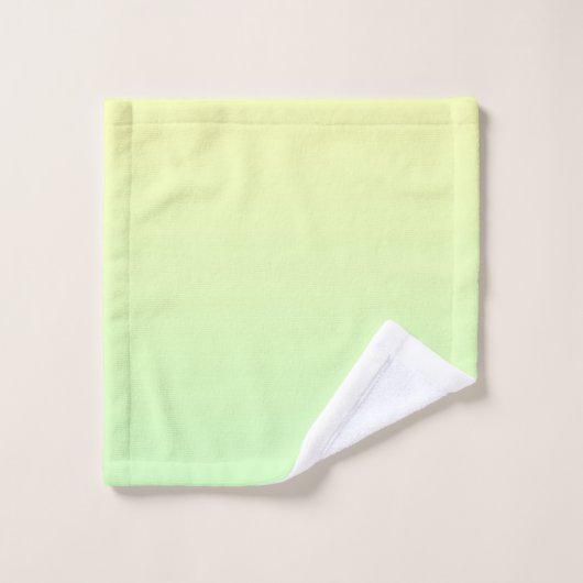 Geel en groen verloop bad handdoek (Wasdoekje)