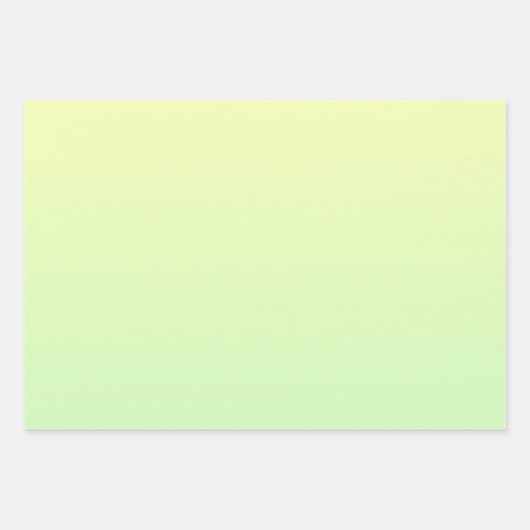 Geel en groen verloop inpakpapier vel (Voorkant 3)