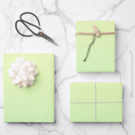 Geel en groen verloop inpakpapier vel