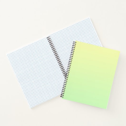 Geel en groen verloop notitieboek (Binnen)