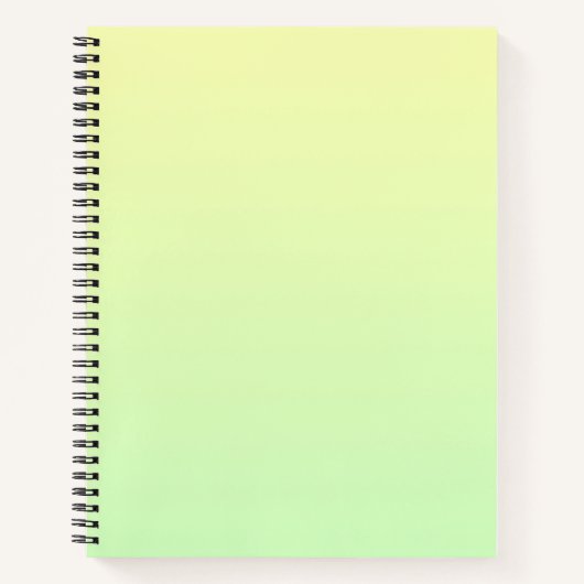 Geel en groen verloop notitieboek (Voorkant)