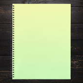 Geel en groen verloop notitieboek