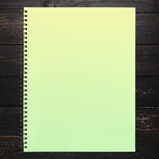 Geel en groen verloop notitieboek