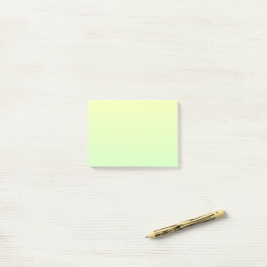 Geel en groen verloop post-it® notes (Op bureau)
