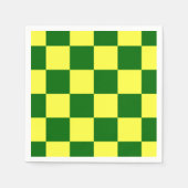 Geel en groen vierkant servet (Voorkant)