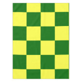 Geel en groen vierkant tafelkleed (Voorkant)