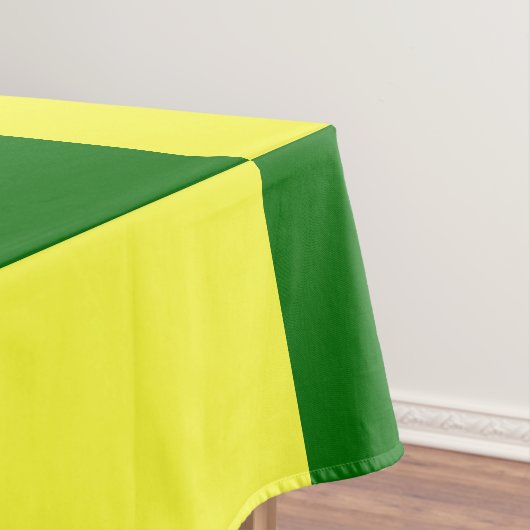 Geel en groen vierkant tafelkleed (Voorbeeld)
