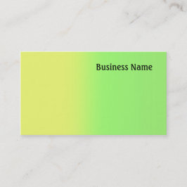 Geel en groen visitekaartje