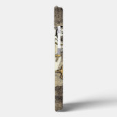 Geel en groen vogel op  achtergrond Case-Mate iPhone case (Achterkant / Links)