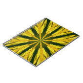 Geel en groen vormen Abstract kunstNotitieboek Notitieboek (Linkerzijde)