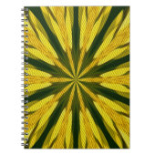 Geel en groen vormen Abstract kunstNotitieboek Notitieboek (Voorkant)