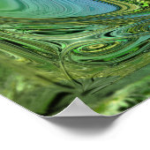 Geel en groen zeekiral poster (Hoek)