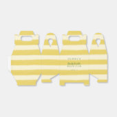 Geel en Groen Zomer Bachelorette Bedankdoosjes (Uitgevouwen)