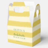 Geel en Groen Zomer Bachelorette Bedankdoosjes (Geopend)