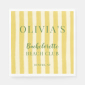 Geel en Groen Zomer Bachelorette Servet (Voorkant)