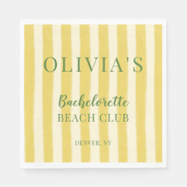 Geel en Groen Zomer Bachelorette Servet