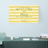 Geel en Groen Zomer Bachelorette Spandoek (Beurs)