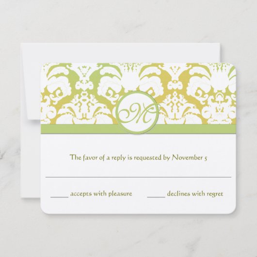 Geel en Groene Aardtonen RSVP (Voorkant)
