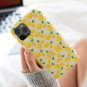  Geel en groene citroen op stijlvolle roze Case-Mate iPhone Case