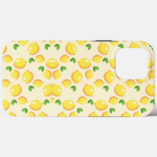  Geel en groene citroen op stijlvolle roze Case-Mate iPhone Case (Achterkant (horizontaal))