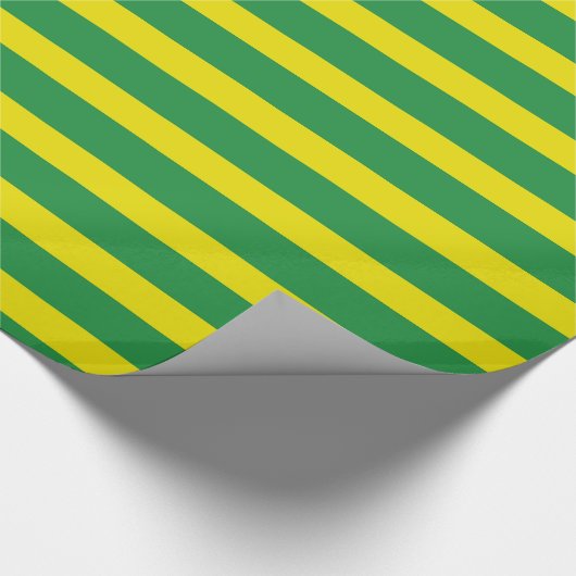 Geel en groenstrookpapier cadeaupapier (Hoek)