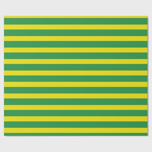 Geel en groenstrookpapier cadeaupapier (Vlak)