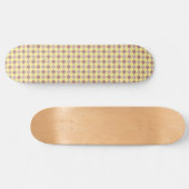 Geel en grootpastelpatroon persoonlijk skateboard (Horizontaal)